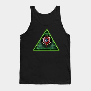 Evil Eye - Hemorrhagic Teardrop Illuminati All Seeing Eye Tank Top